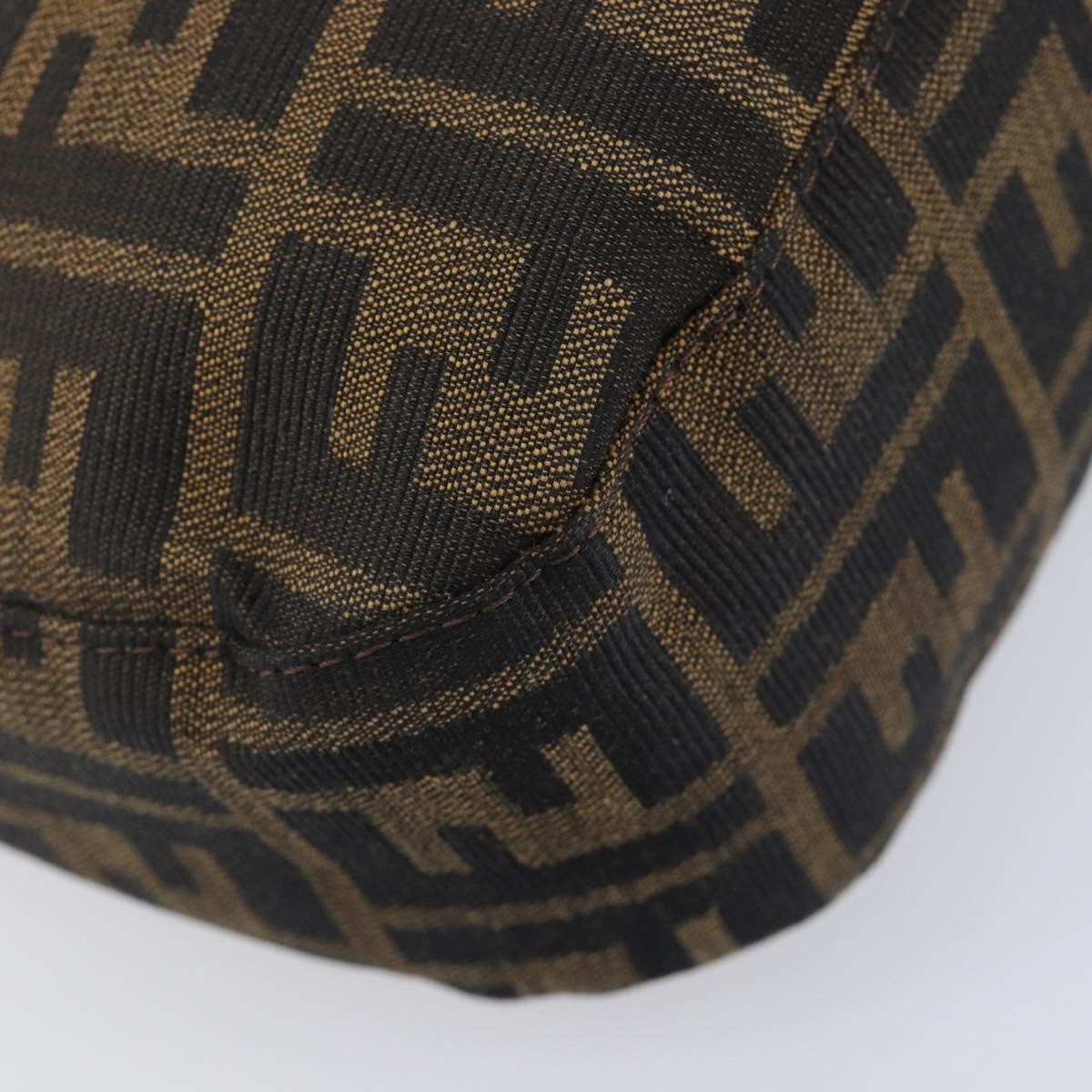 Fendi Vintage Pocket Zucca Canvas, Brown, Canvas, Shoulder Bag