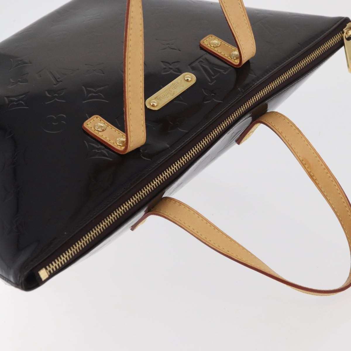 Louis Vuitton Bellevue Monogram Vernis, Black, Patent Leather, Tote Bag