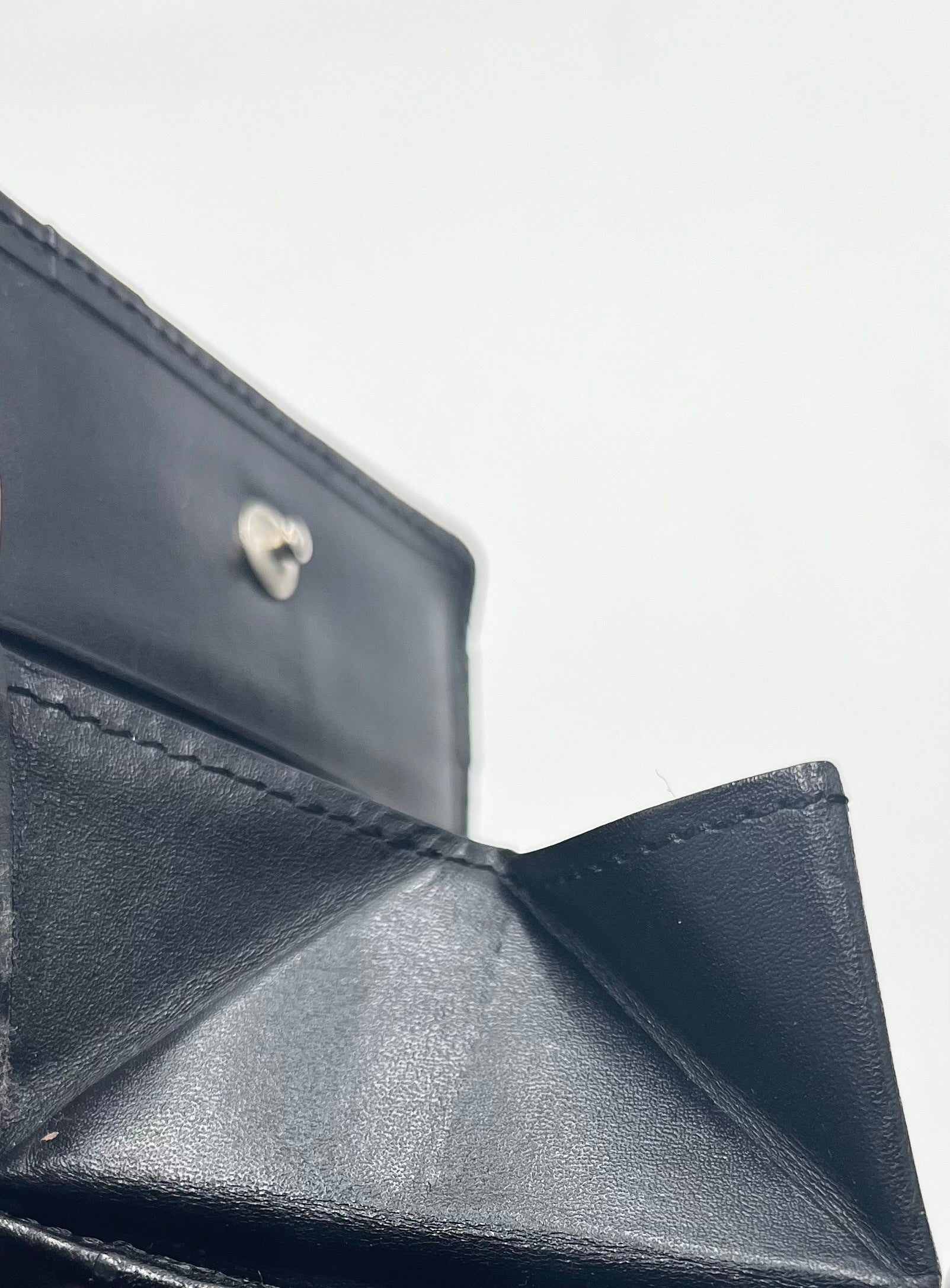 Burberry Mini card holder leather, Black, Leather, Wallet