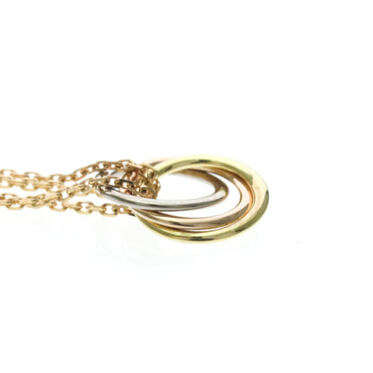 Cartier Trinity Choker 18K Tricolor Gold, Gold, Gold, Necklace