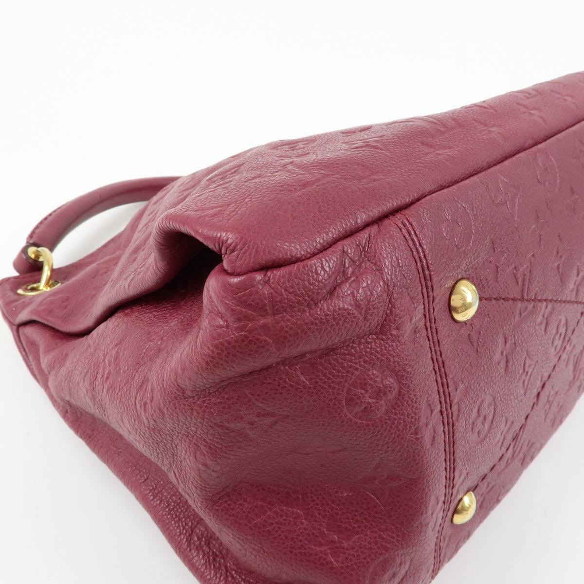 Louis Vuitton Artsy Monogram Empreinte Leather, Burgundy, Leather, Handbag