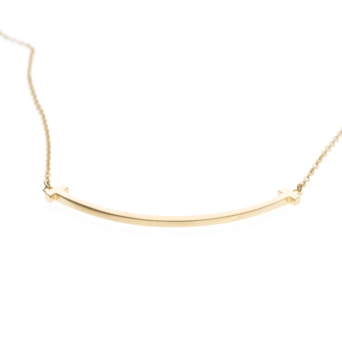 Tiffany & Co. T Smile Pendant 18K Rose Gold, Gold, Pink Gold, Necklace