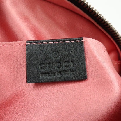 Gucci GG Marmont Belt Embellished Matelasse Velvet, Black, Velvet, Handbag