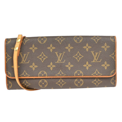 Louis Vuitton Twin Monogram, Brown, Canvas, Clutch