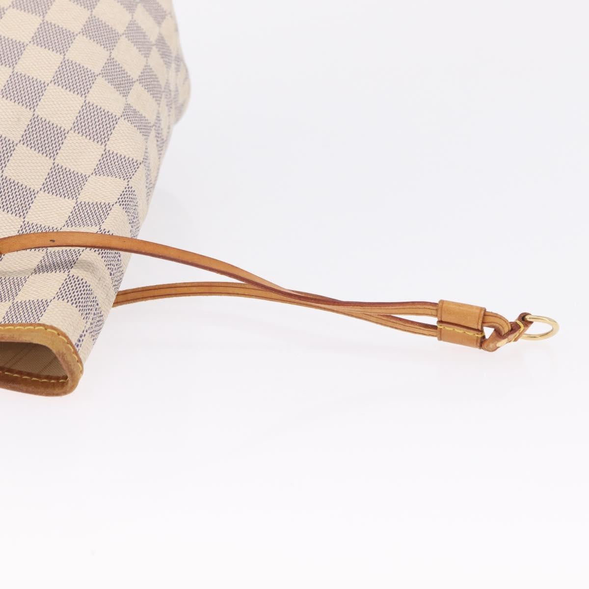 Louis Vuitton Neverfull Damier, White, Canvas, Tote Bag
