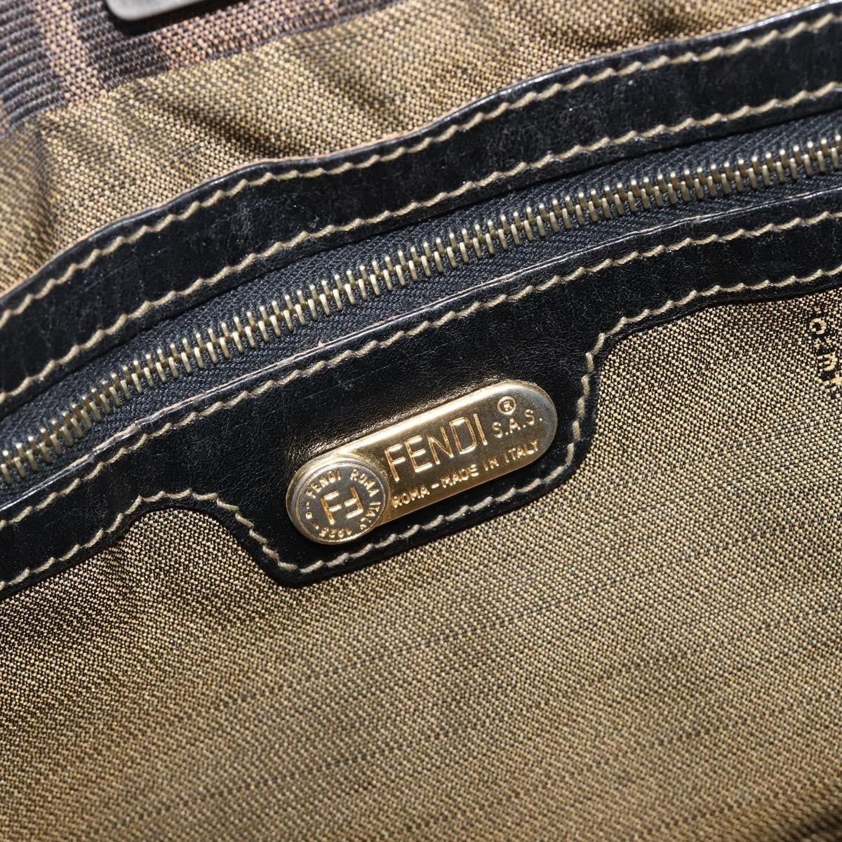 Fendi Vintage FF Handle Zucca Canvas, Brown, Canvas, Tote Bag