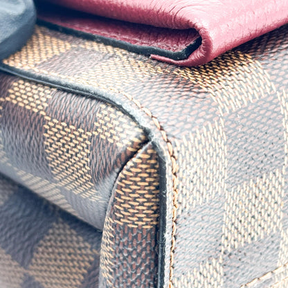Louis Vuitton Vavin Damier with Leather, Brown, Canvas, Tote Bag