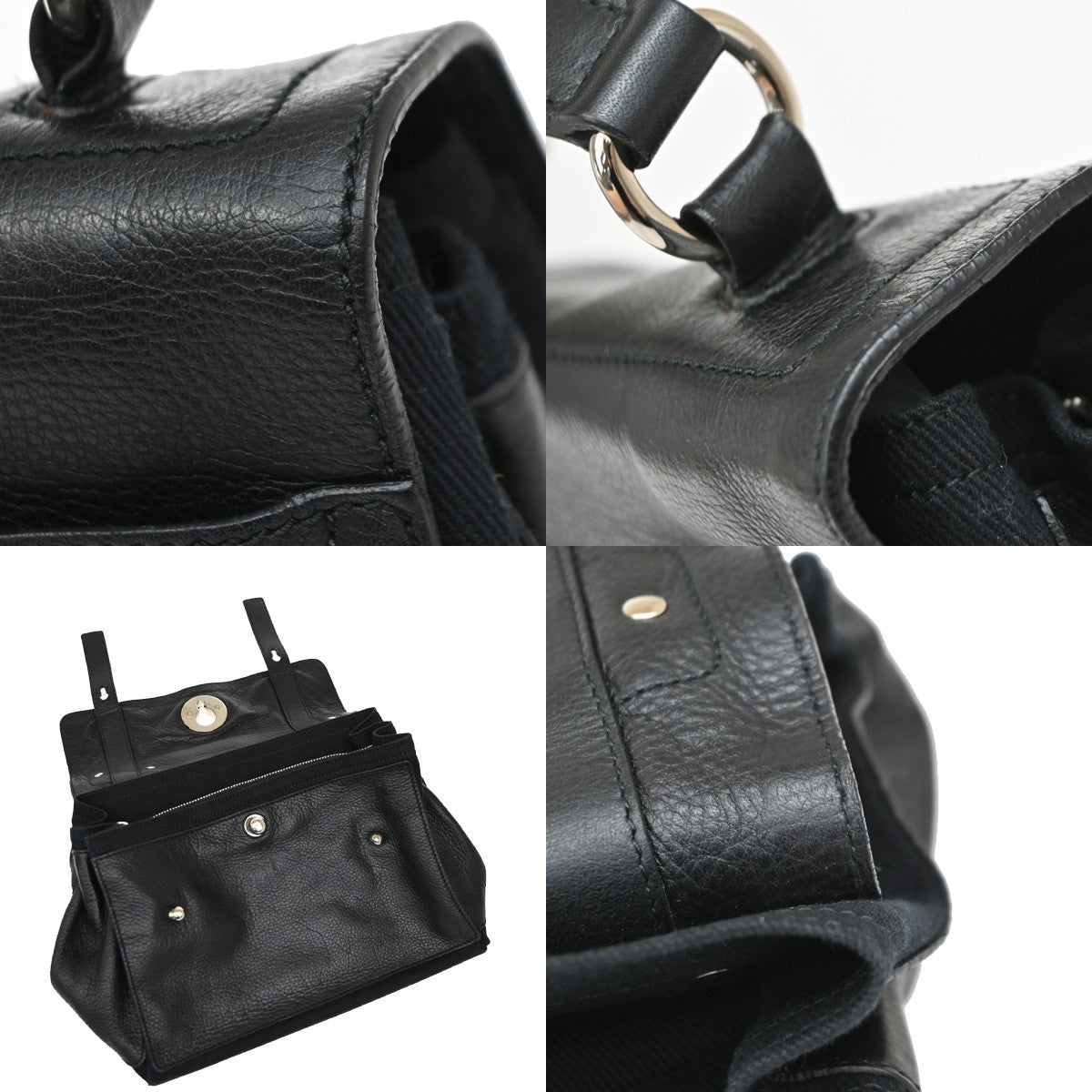 Saint Laurent Muse Two Leather, Black, Leather, Handbag