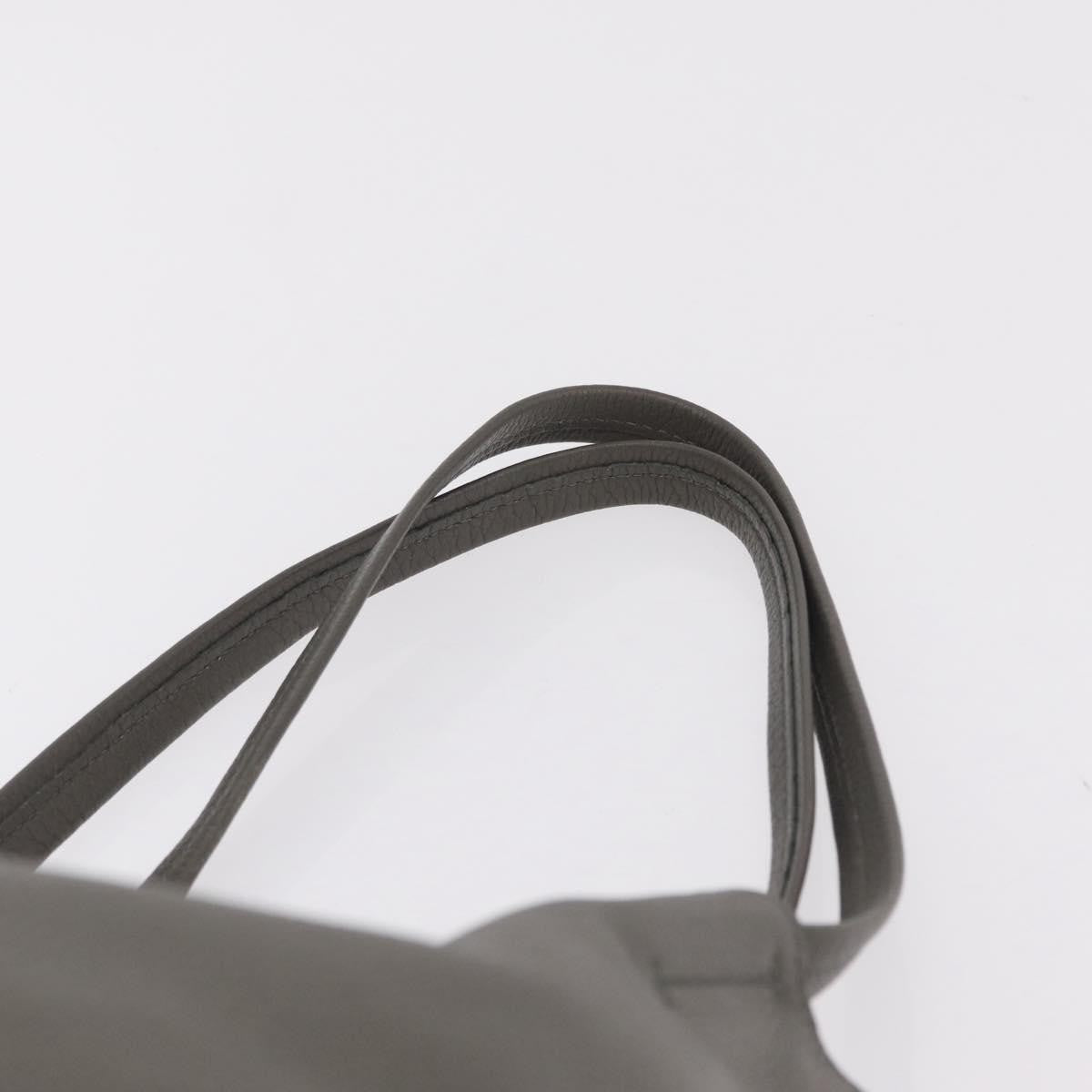 Celine Phantom Cabas Leather, Gray, Leather, Tote Bag