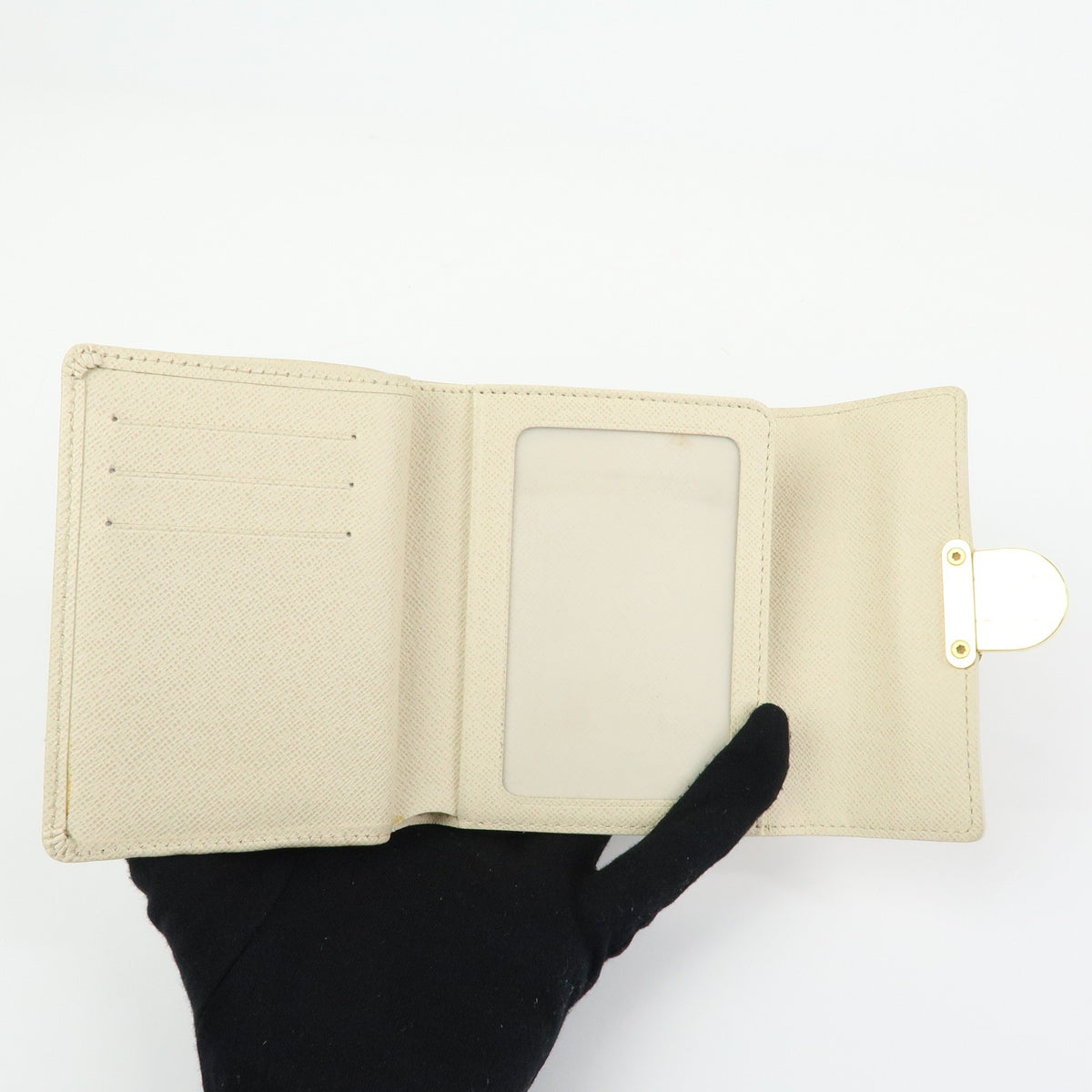 Louis Vuitton Koala Damier, Beige, Canvas, Wallet