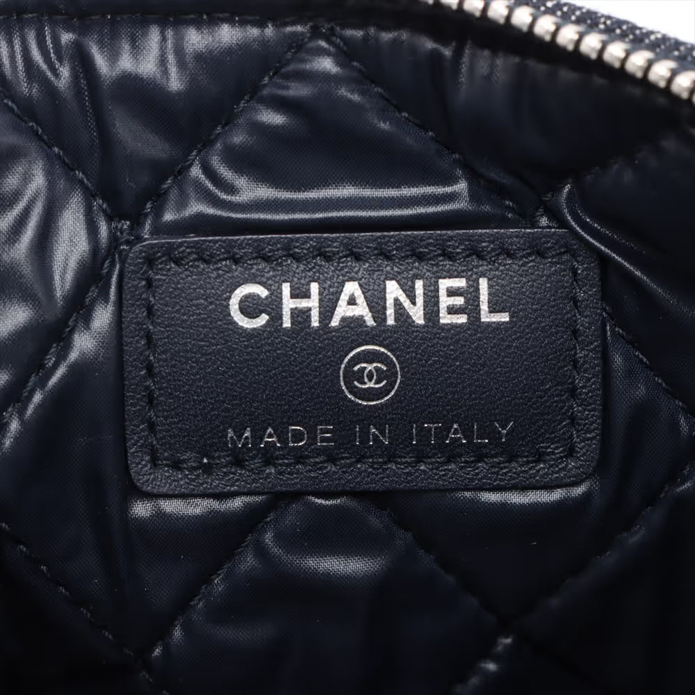 Chanel Deauville Pouch Denim, NAVY, DENIM_JEANS, Clutche & pouche