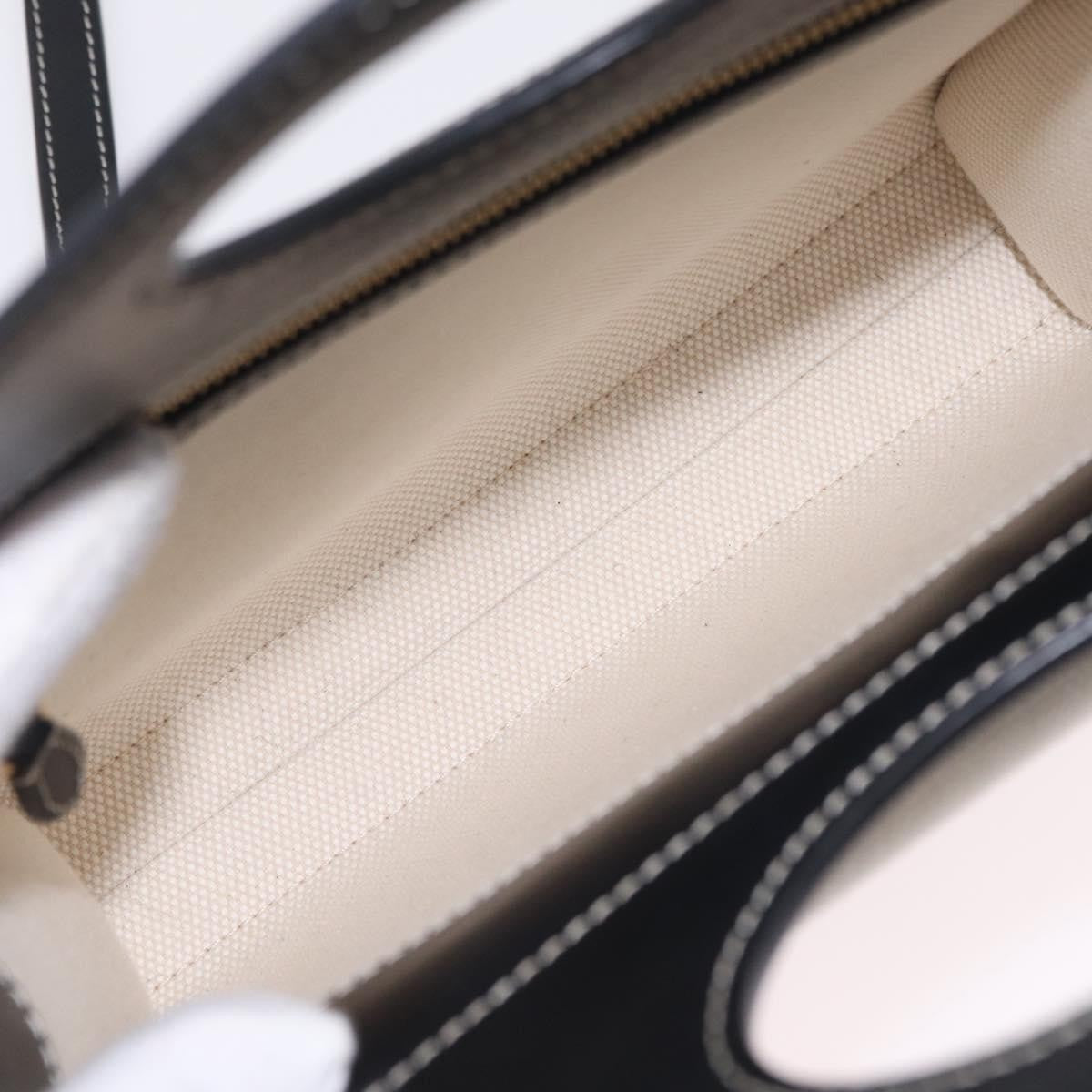 Burberry Logo Pocket Canvas with Leather, White, Canvas, Tote Bag