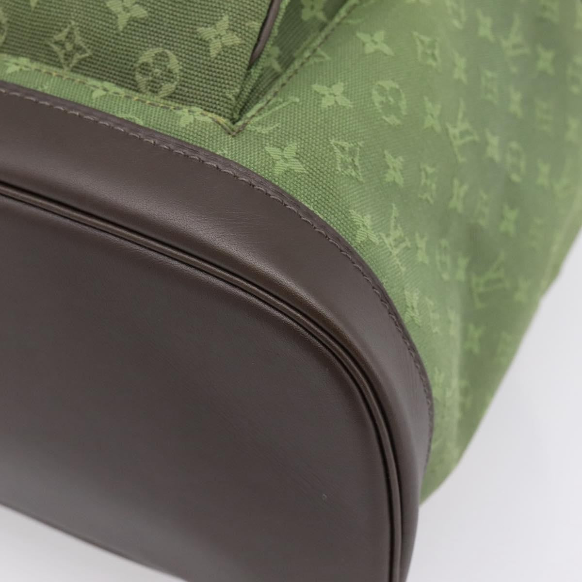 Louis Vuitton Vintage Montsouris Mini Lin, Khaki, Canvas, Backpack