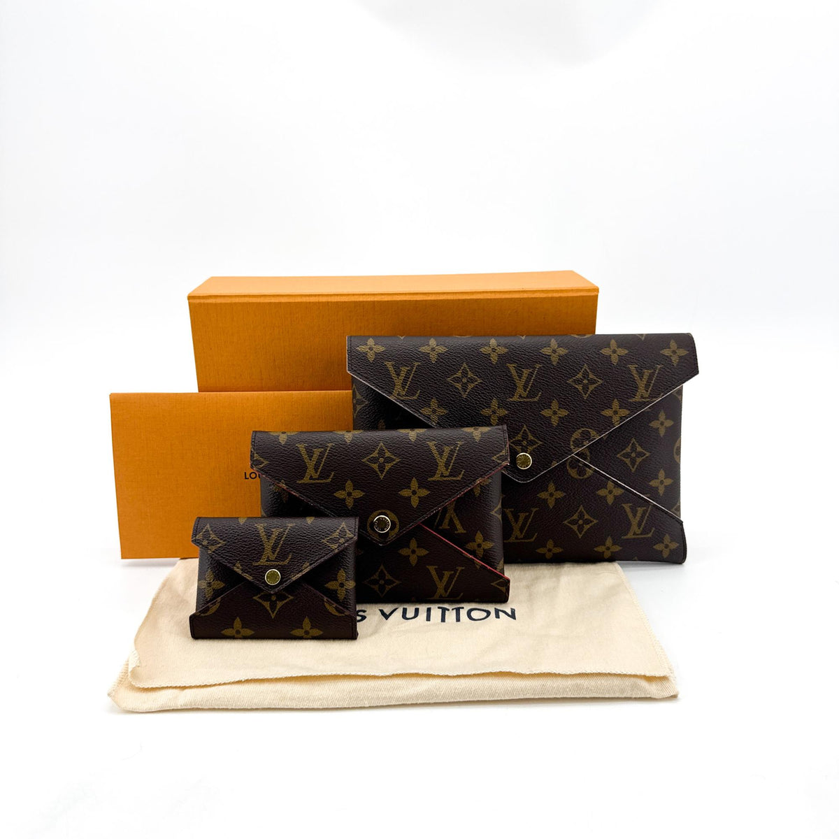 Louis Vuitton Kirigami Pochette Monogram Canvas, Brown, Canvas, Clutch