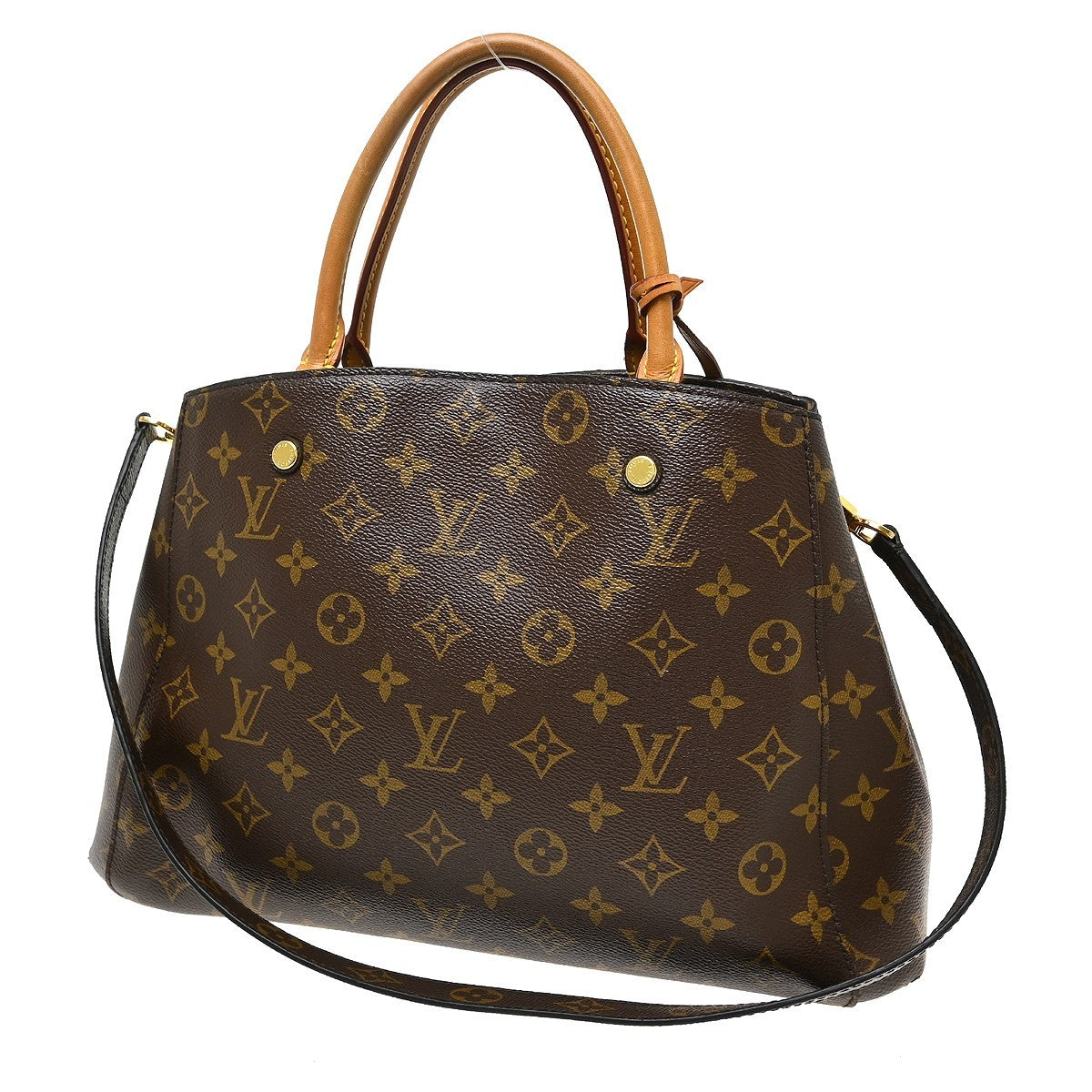 Louis Vuitton Montaigne Monogram Canvas, Brown, Canvas, Handbag