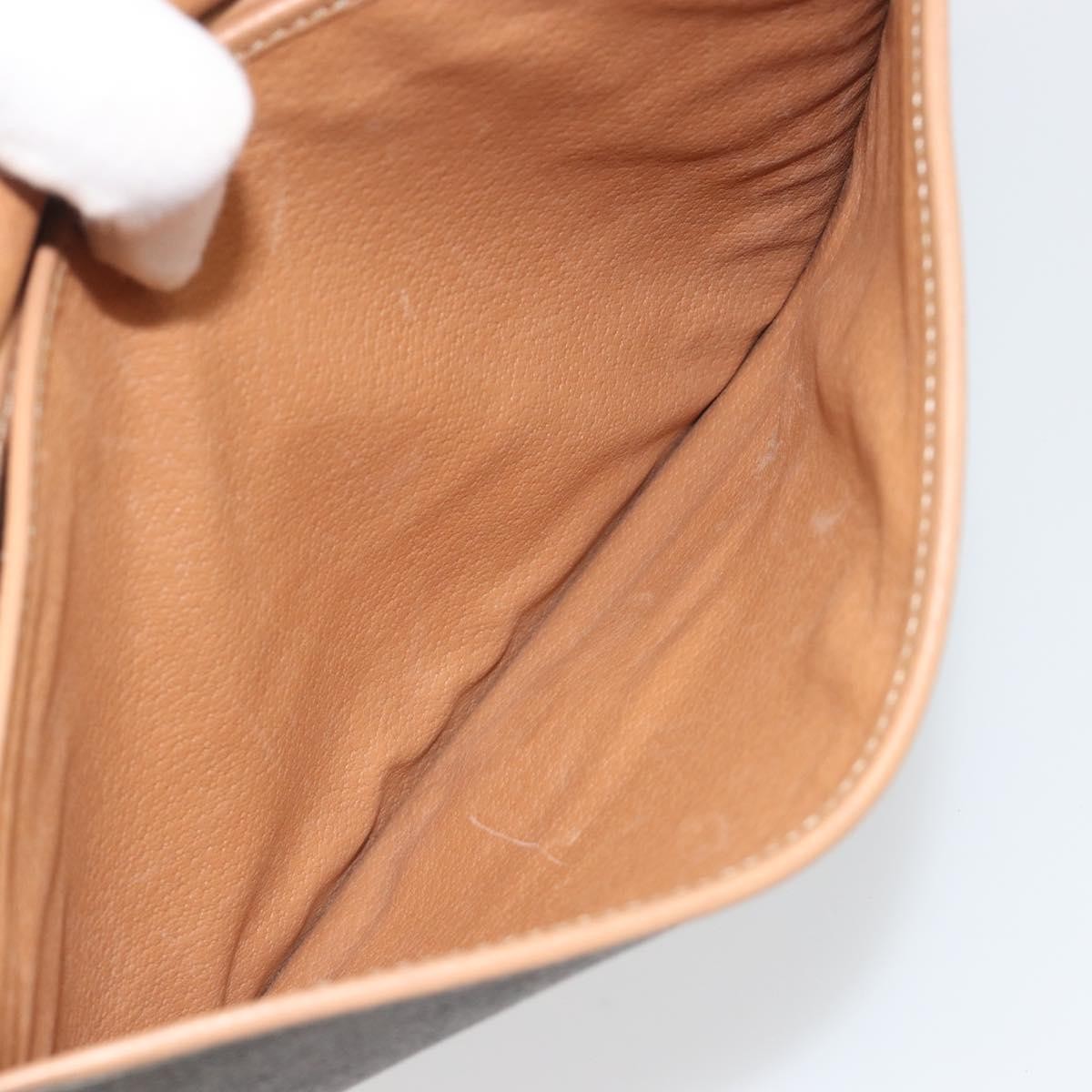 Celine Macadam Canvas, Brown, Canvas, Shoulder Bag