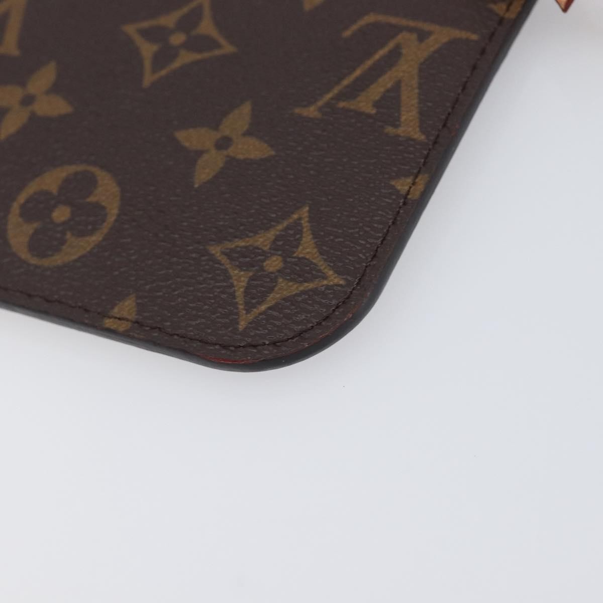 Louis Vuitton Neverfull Pochette Monogram Canvas, Brown, Canvas, Clutch