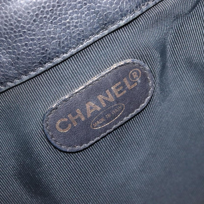 Chanel Vintage CC Drawstring Bucket Caviar, Black, Leather, Handbag