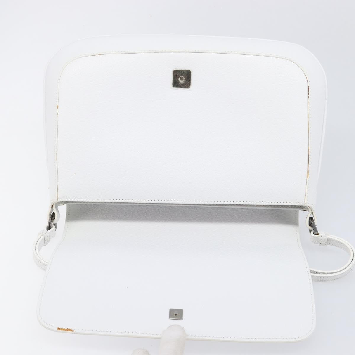 Gucci Shoulder Leather, White, Leather, Shoulder Bag