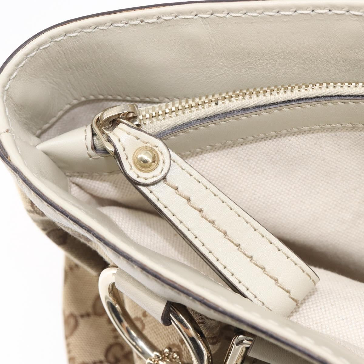 Gucci Sukey Top Handle GG Canvas, Beige, Canvas, Tote Bag