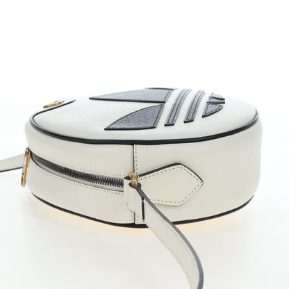 Gucci x adidas Ophidia Round Leather, White, Leather, Crossbody Bag