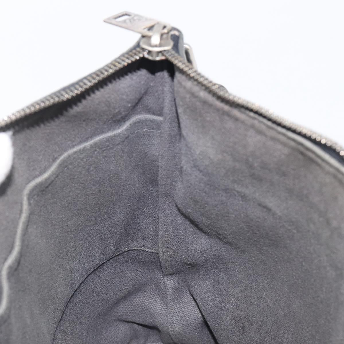 Louis Vuitton Shawnee Pochette Utah Leather, Gray, Leather, Clutch