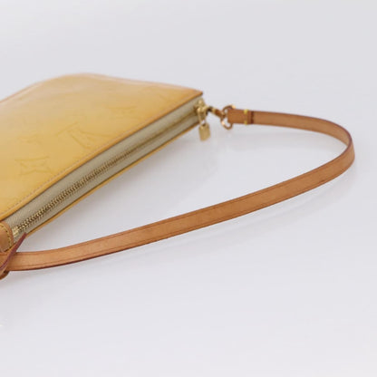 Louis Vuitton Lexington Pochette Monogram Vernis, Beige, Patent Leather, Clutch