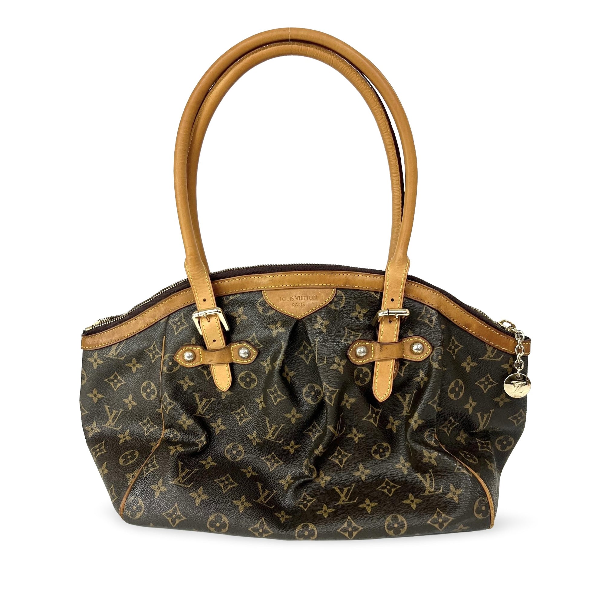 Louis Vuitton Tivoli Handbag Monogram Canvas, Brown, Canvas, Handbag