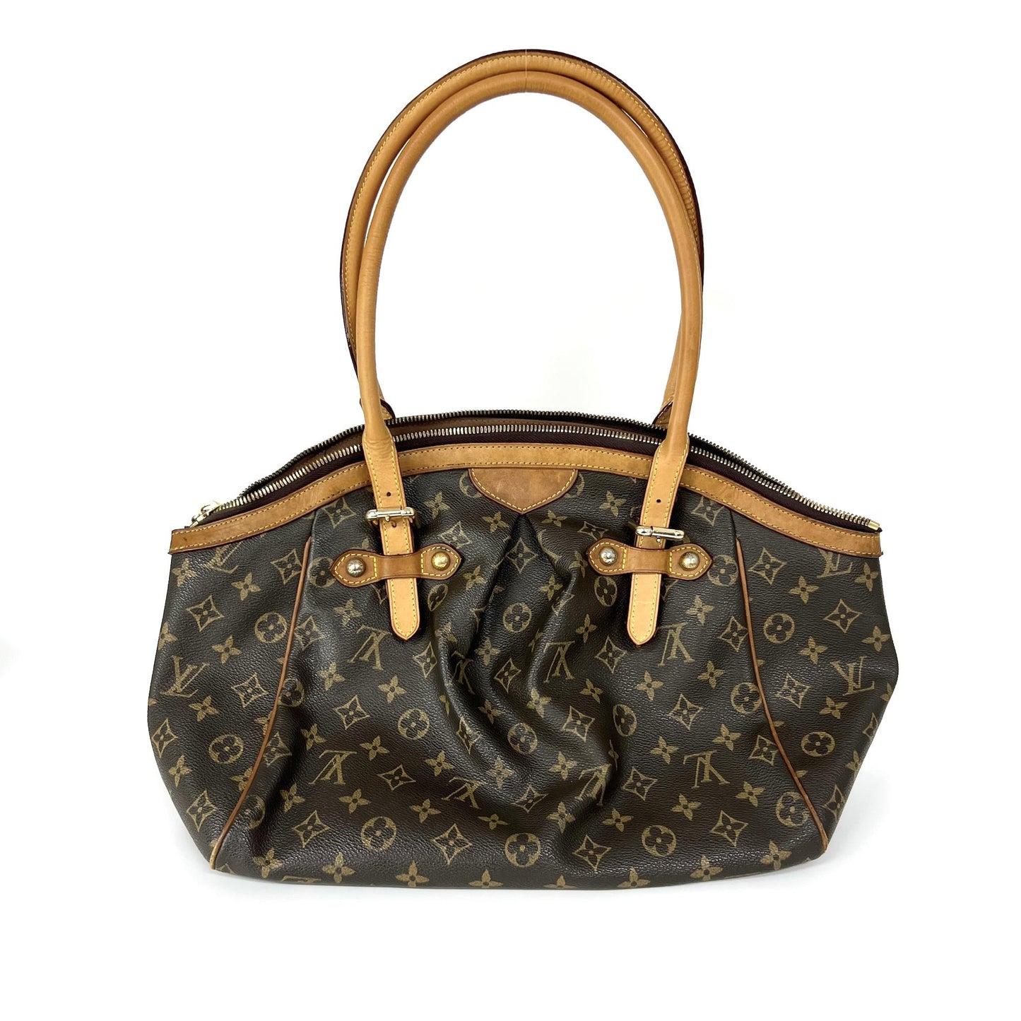 Louis Vuitton Tivoli Handbag Monogram Canvas, Brown, Canvas, Handbag