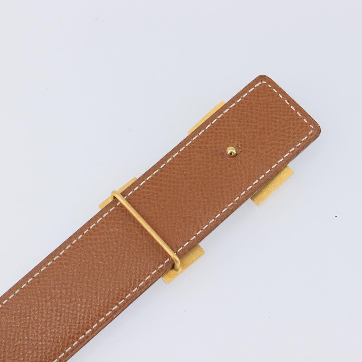 Hermes Constance Reversible Belt Leather, Blue, Leather, Belt