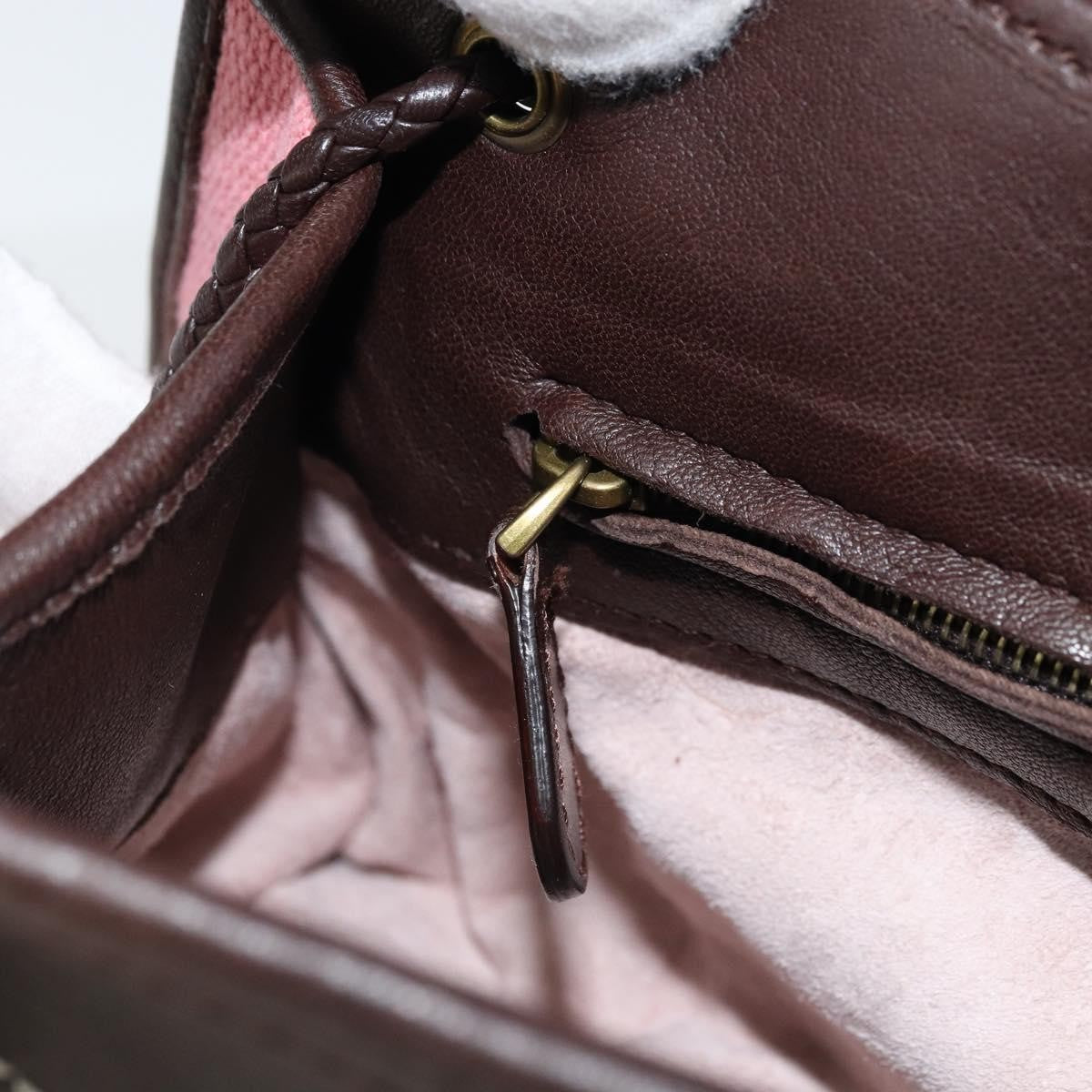 Bottega Veneta Chain Handle Canvas, Pink, Leather, Handbag