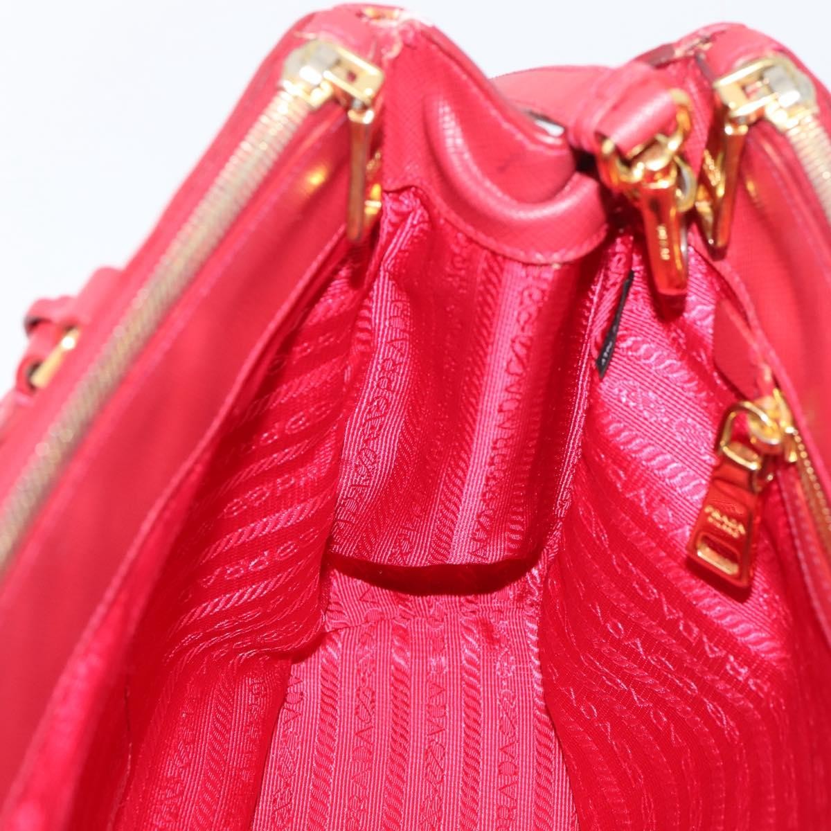 Prada Galleria  Strap Leather, Red, Leather, Handbag