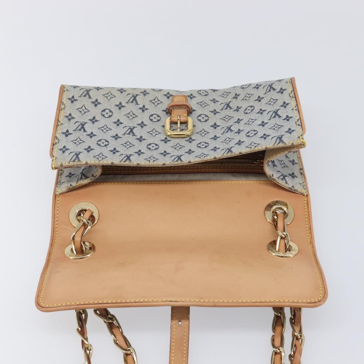 Louis Vuitton Camille Mini Lin, Blue, Canvas, Handbag