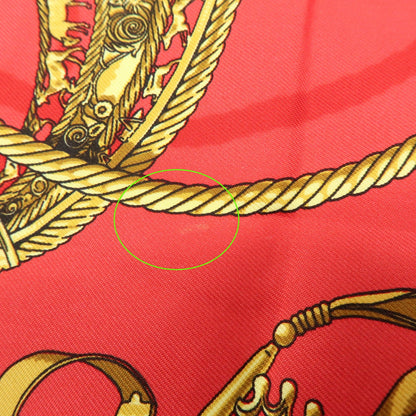 Hermes Carré 40 Silk, Red, Silk, Scarf