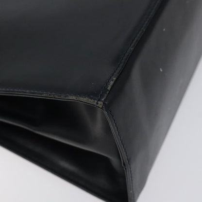 Salvatore Ferragamo Convertible Top Handle Leather, Black, Leather, Handbag