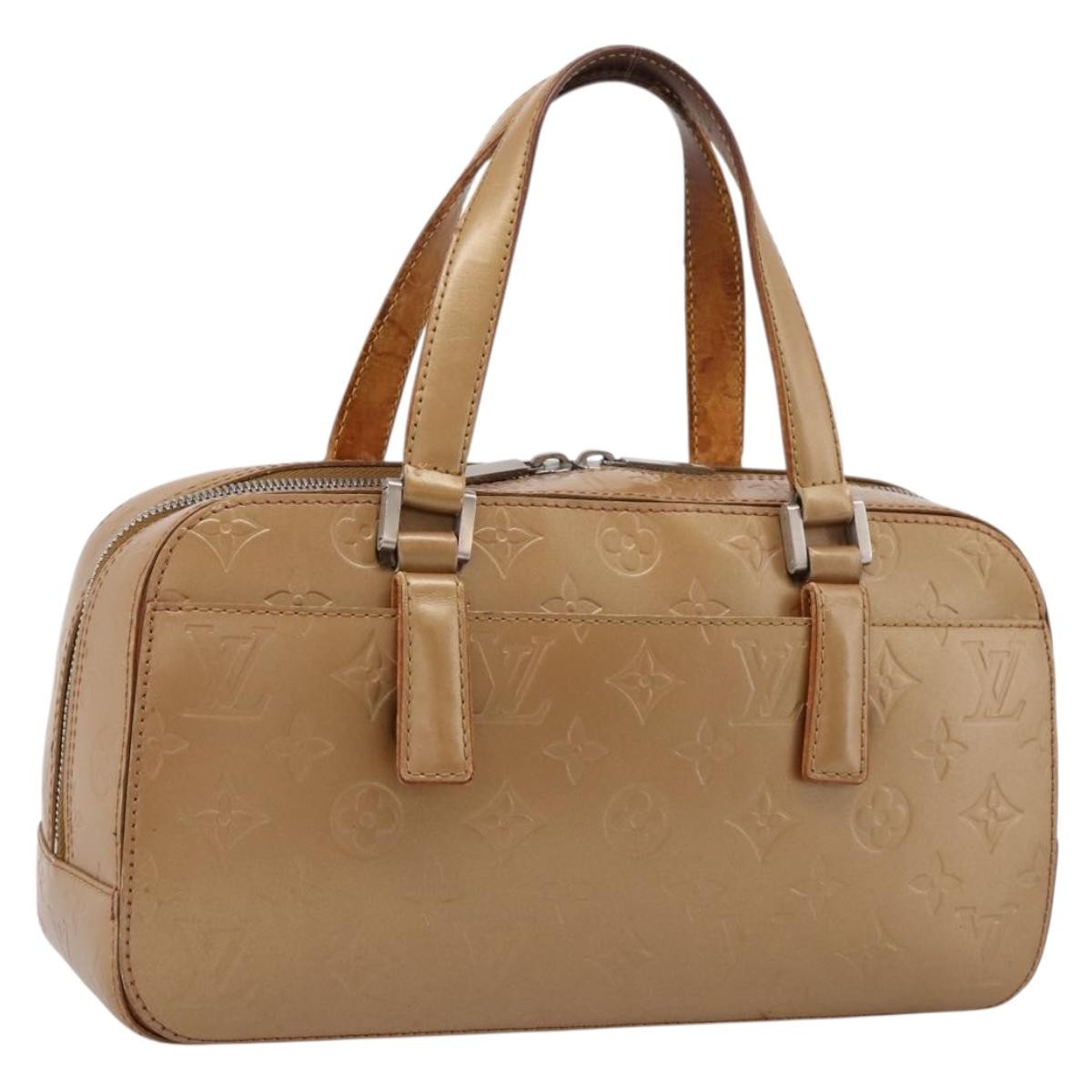 Louis Vuitton Mat Shelton Monogram Vernis, Brown, Patent Leather, Handbag