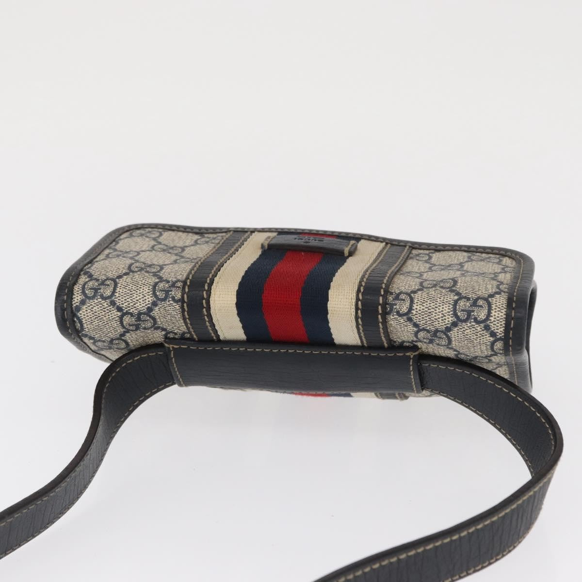 Gucci Vintage Web Belt GG Coated Canvas, Beige, Canvas, Handbag