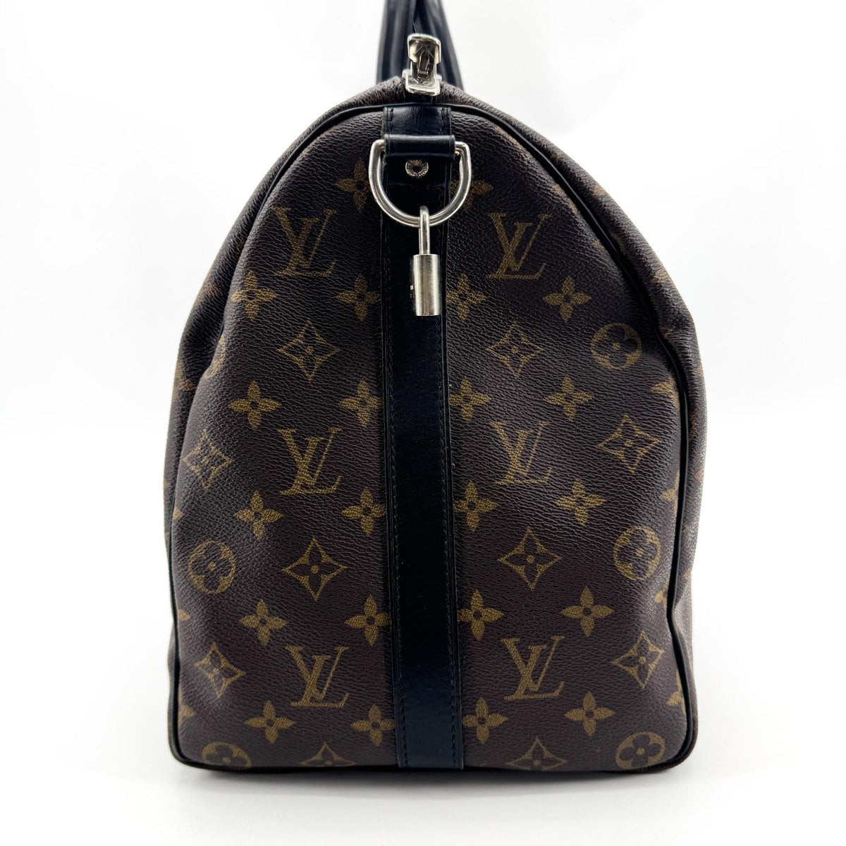 Louis Vuitton Keepall Bandouliere Macassar Monogram Canvas, Brown, Canvas, Travel Bag