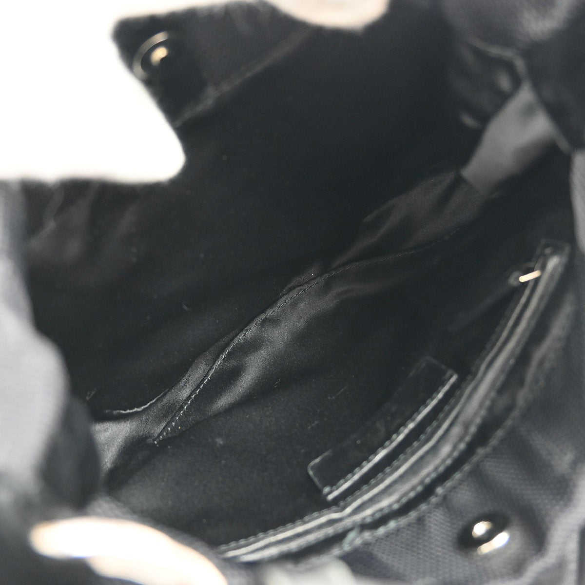 Saint Laurent Vintage Shoulder bag leather, Black, Nylon, Shoulder Bag