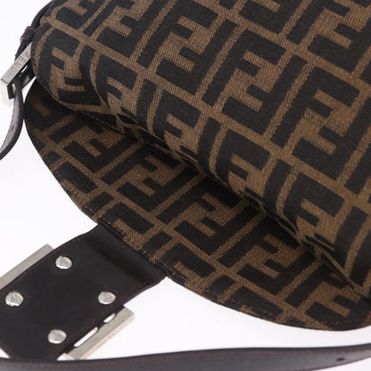 Fendi Baguette Pochette Zucca Canvas, Brown, Canvas, Clutch
