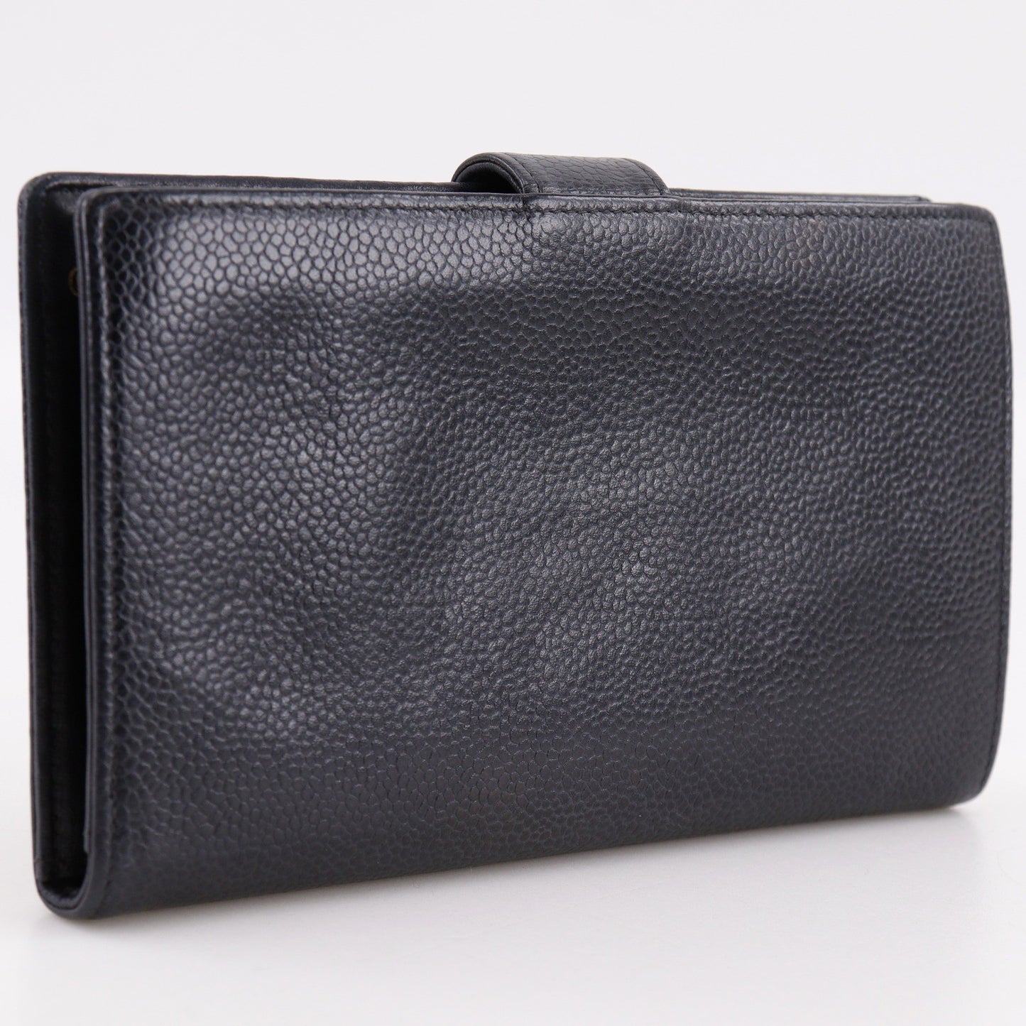 Chanel Timeless CC French Caviar, Black, Leather, Wallet