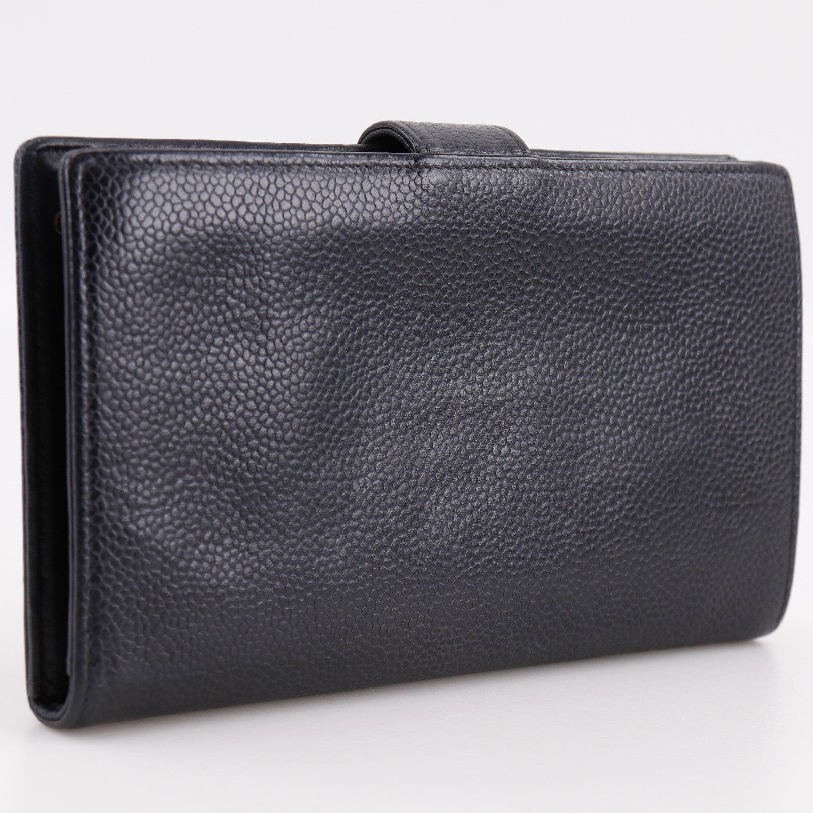 Chanel Timeless CC French Caviar, Black, Leather, Wallet