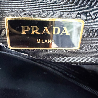 Prada saffiano tote Leather, Black, Leather, Tote Bag