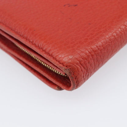 Gucci Swing Wallet on Strap Leather, Red, Leather, Crossbody Bag