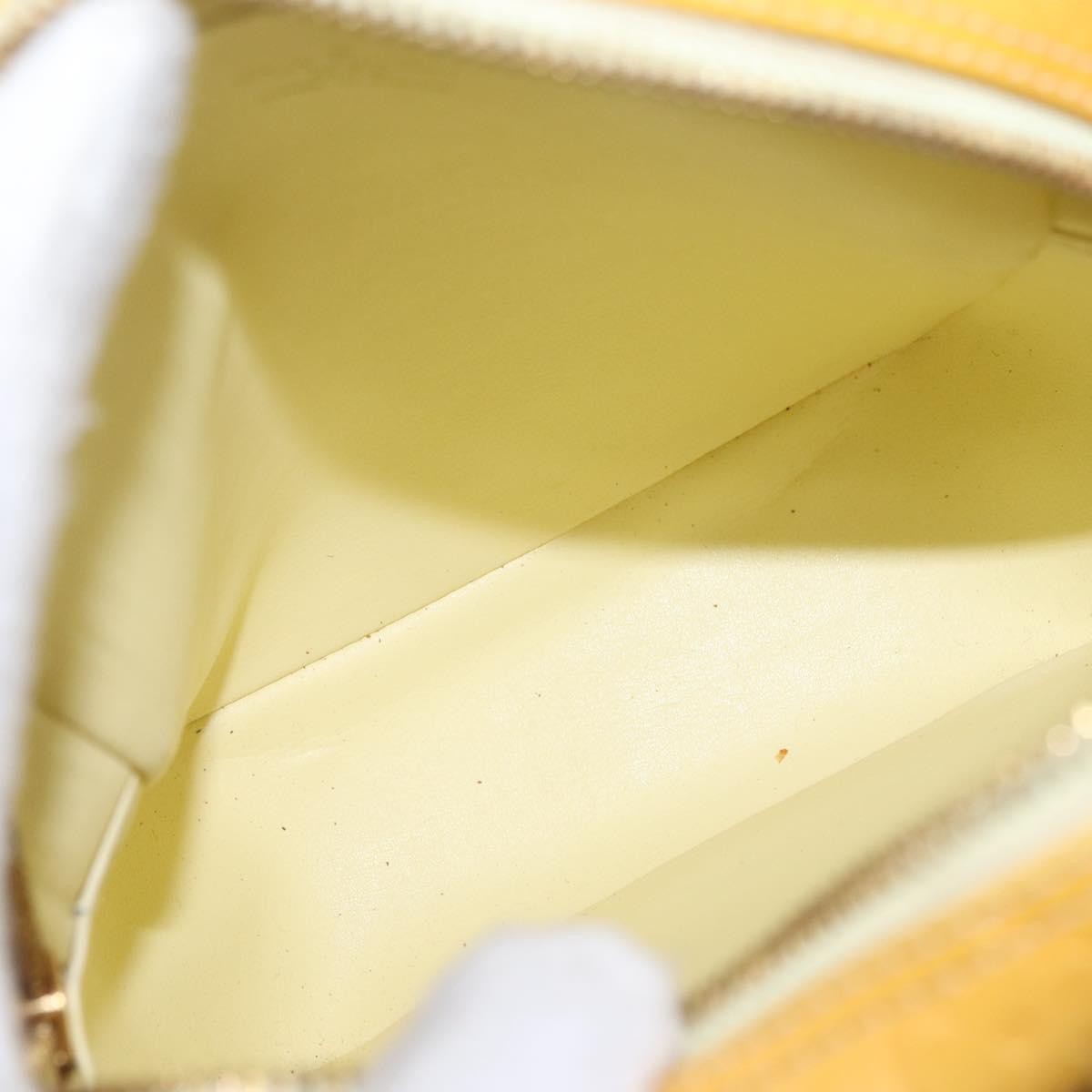Louis Vuitton Wooster Monogram Vernis, Yellow, Patent Leather, Handbag