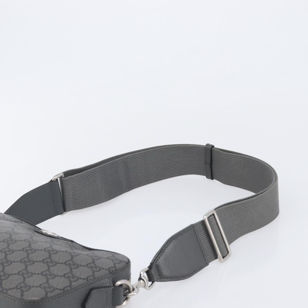 Gucci Ophidia Zip Wristlet GG Coated Canvas, Gray, Canvas, Shoulder Bag