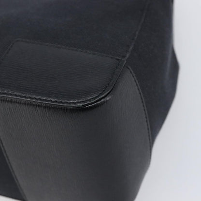 Gucci Vintage G logo Canvas, Black, Leather, Shoulder Bag