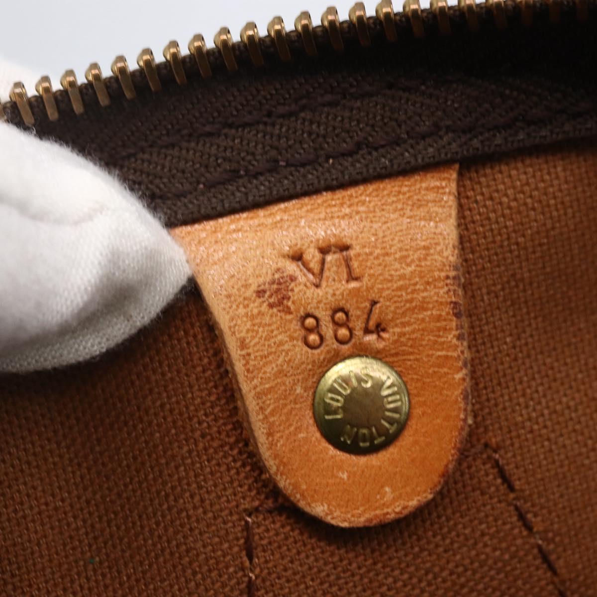 Louis Vuitton Speedy Handbag Monogram Canvas, BROWN, CANVAS, Handbag