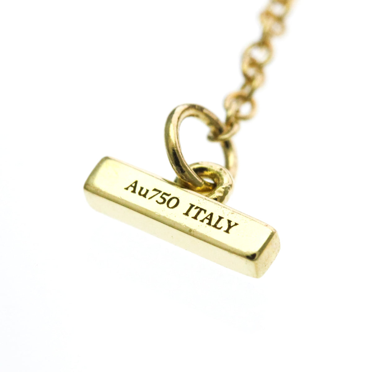 Tiffany & Co. T Circle Pendant 18K Yellow Gold with Diamonds and Mother of Pearl, Gold, Yellow Gold, Necklace