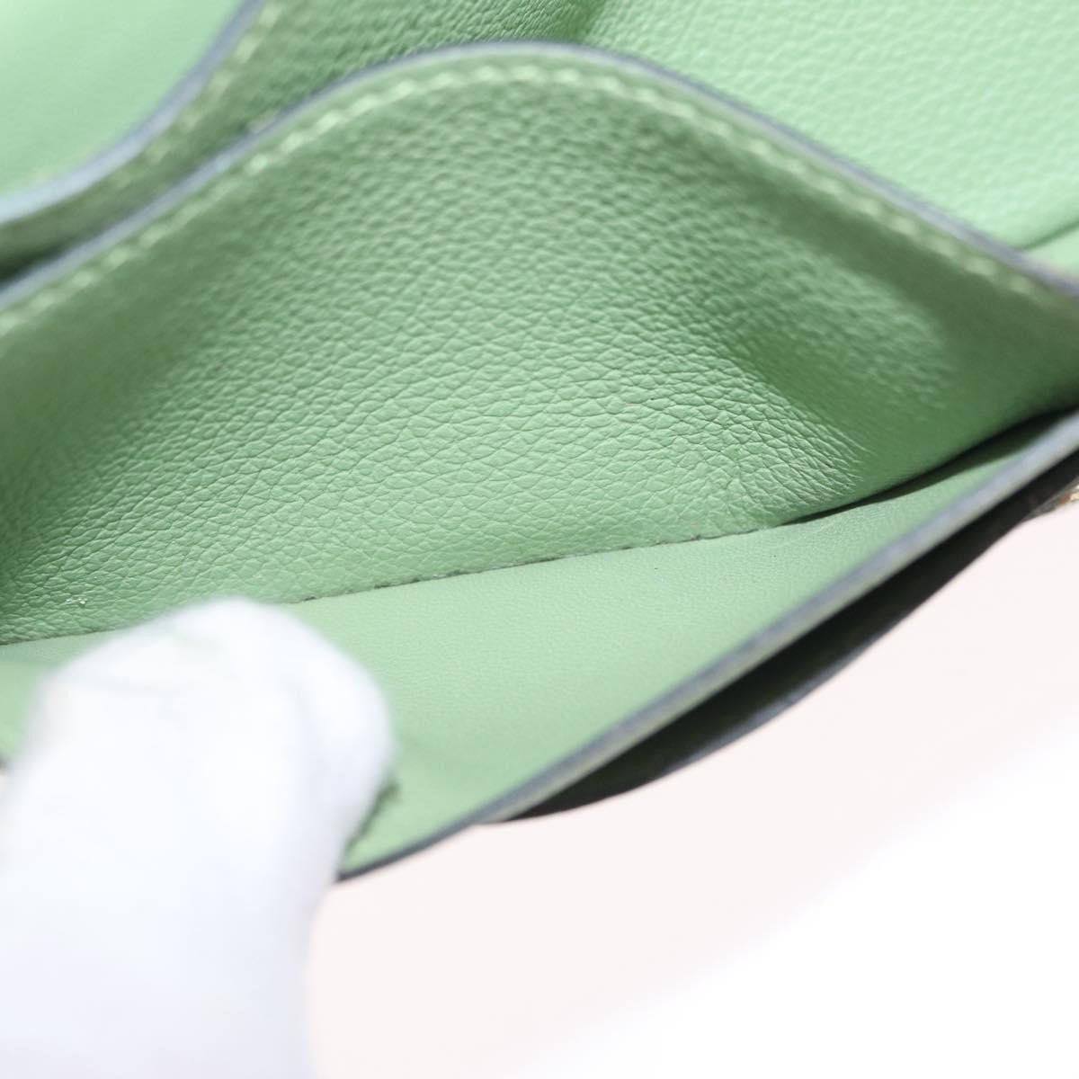Hermes Dogon Recto Verso Leather, Green, Leather, Wallet